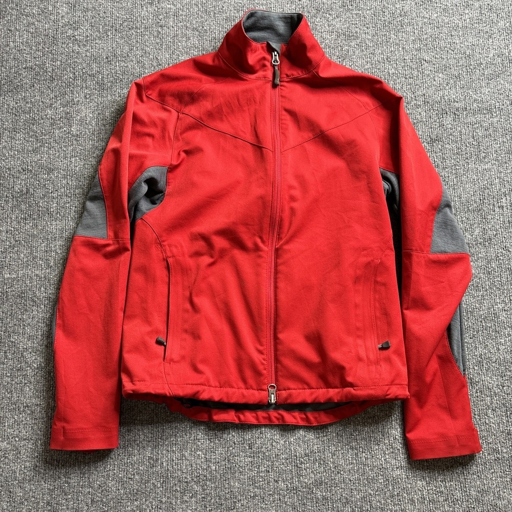 Ibex Climawool Softshell Jacket Women's Small Red Full Zip Merino Wool Nylon